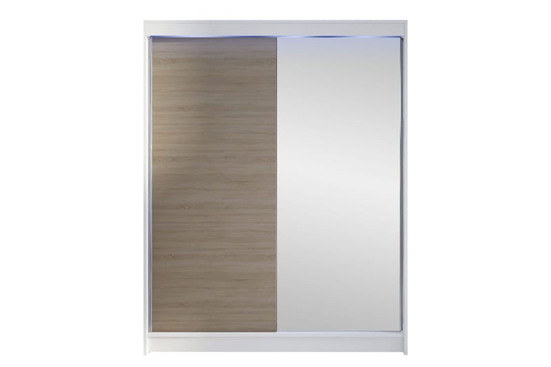 Pickering Garderobe Med Spejl 150x200 cm - Grøn - Opbevaring - Tøjopbevaring - Garderobeskabe