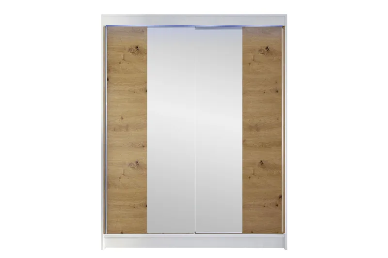 Pickering Garderobe Med Spejl 150x200 cm, Sort