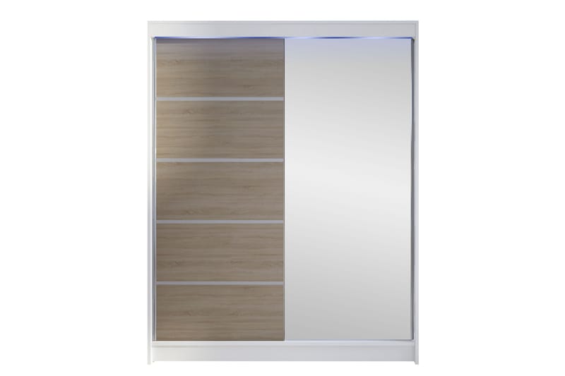 Pickering Garderobe Med Spejl 150x200 cm - Opbevaring - Tøjopbevaring - Garderobeskabe