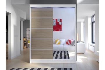 Pickering Garderobe Med Spejl 150x200 cm - Opbevaring - Tøjopbevaring - Garderobeskabe