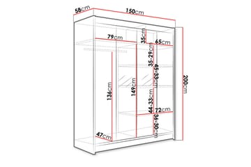 Pickering Garderobe - Opbevaring - Tøjopbevaring - Garderobeskabe
