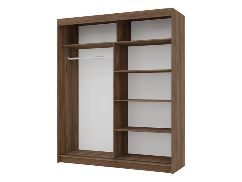 Piedras garderob 180x215 cm - Brun - Opbevaring - Tøjopbevaring - Garderobeskabe - Garderobeskab & klædeskab