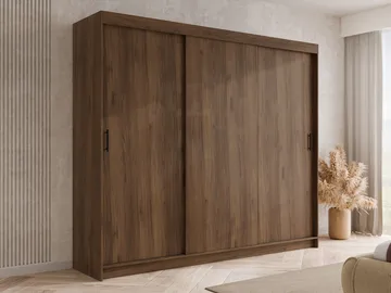 Piedras Garderobe 250x215 cm - Brun - Opbevaring - Tøjopbevaring - Garderobeskabe - Garderobeskab & klædeskab