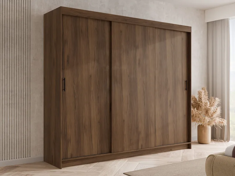 Piedras Garderobe 250x215 cm - Brun - Opbevaring - Tøjopbevaring - Garderobeskabe - Garderobeskab & klædeskab