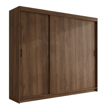 Piedras Garderobe 250x215 cm - Brun - Opbevaring - Tøjopbevaring - Garderobeskabe - Garderobeskab & klædeskab