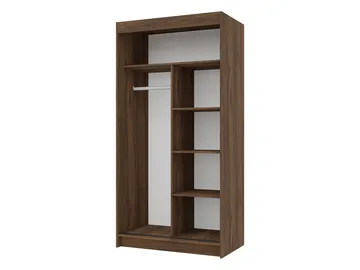 Piedras garderobeskab 100x200 cm - Brun - Opbevaring - Tøjopbevaring - Garderobeskabe - Garderobeskab & klædeskab
