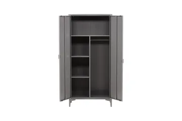 Piring Garderobe 85x45x183 cm - Lys grå - Opbevaring - Tøjopbevaring - Garderobeskabe - Garderobeskab & klædeskab