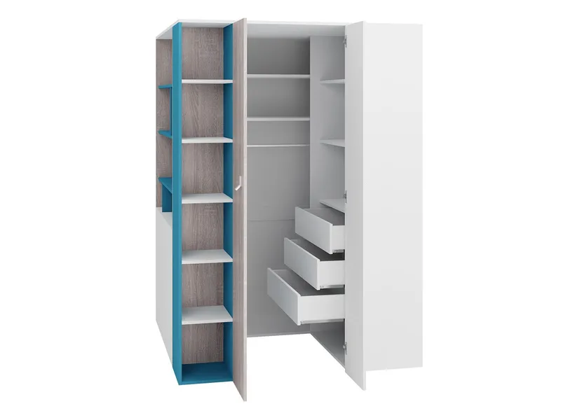 Planeta Garderobeskab - Opbevaring - Tøjopbevaring - Garderobeskabe - Hjørnegarderobe