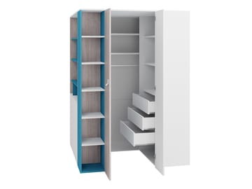 Planeta Garderobeskab - Opbevaring - Tøjopbevaring - Garderobeskabe - Hjørnegarderobe