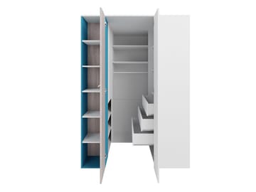 Planeta Garderobeskab - Opbevaring - Tøjopbevaring - Garderobeskabe - Hjørnegarderobe