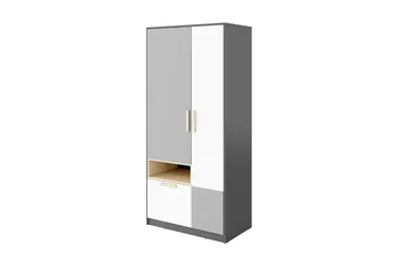 Pok garderobe 90x50x193 cm - Opbevaring - Tøjopbevaring - Garderobeskabe