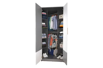 Pok garderobe 95x95x193 cm - Opbevaring - Tøjopbevaring - Garderobeskabe - Hjørnegarderobe