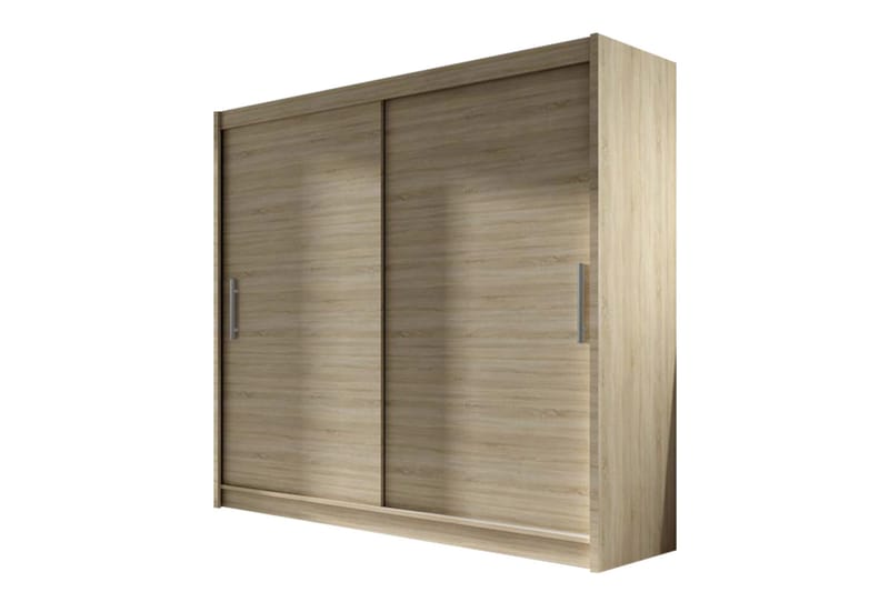 Prag Garderobe 180 cm Skydedøre - Eg - Opbevaring - Tøjopbevaring - Garderobeskabe