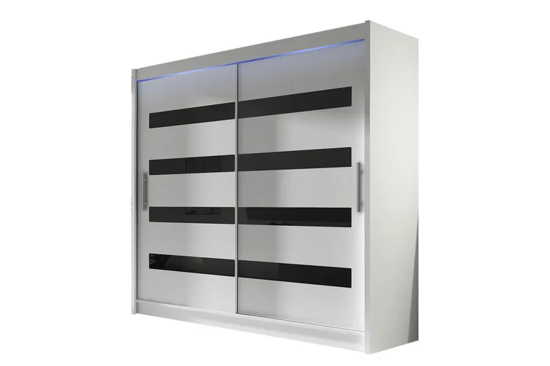 Prag Garderobe 180x215 cm, Hvid