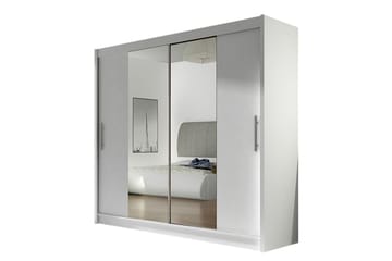 Prag Garderobe Skydedøre Smal Spejl