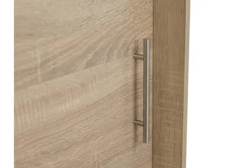 Prag Garderobeskab 180x215 cm i Træ - Sort - Opbevaring - Tøjopbevaring - Garderobeskabe