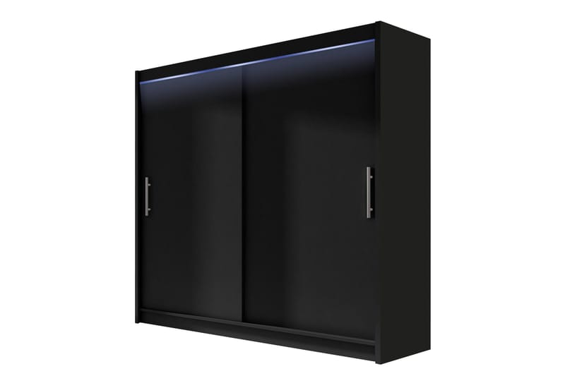 Prag Garderobeskab 180x215 cm, Sort