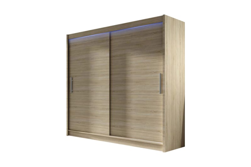 Prags Garderobe 180x57x215 cm - Beige - Opbevaring - Tøjopbevaring - Garderobeskabe