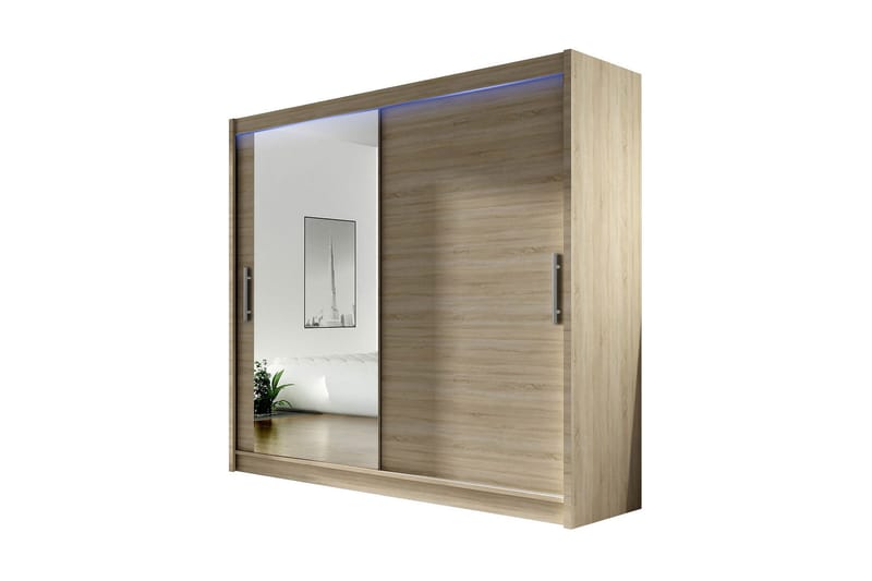 Prags Garderobe 180x57x215 cm, Beige