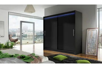 Prags Garderobe 180x57x215 cm - Hvid - Opbevaring - Tøjopbevaring - Garderobeskabe