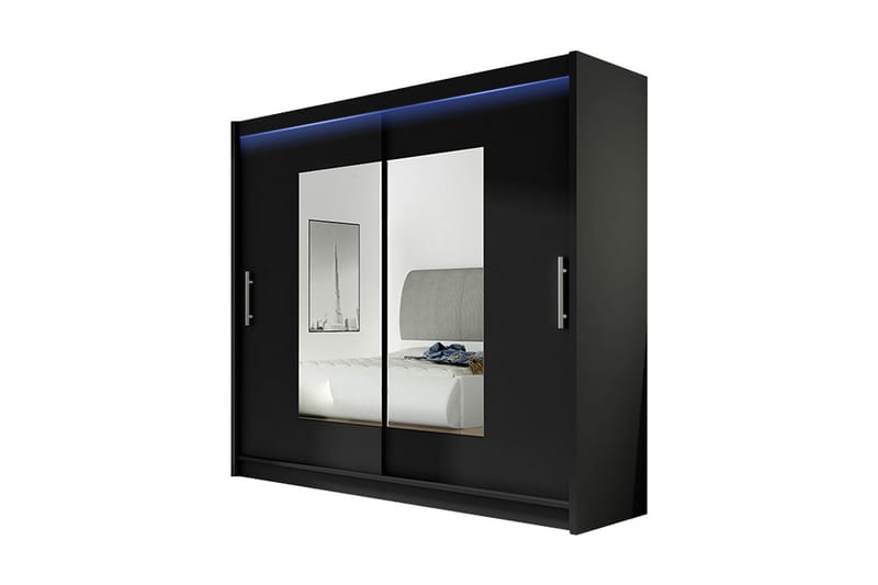 Prags Garderobe 180x57x215 cm, Hvid