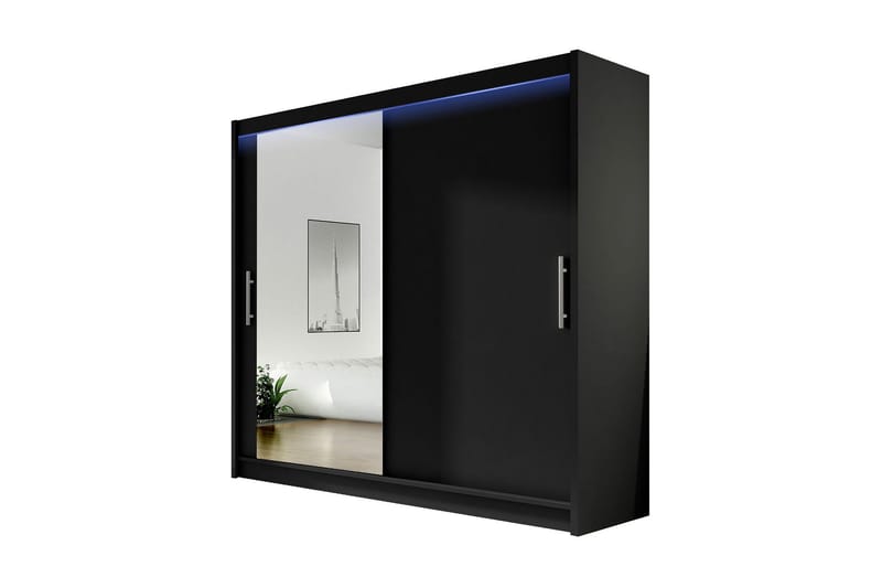Prags Garderobe 180x57x215 cm - Hvid - Opbevaring - Tøjopbevaring - Garderobeskabe