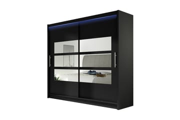Prags Garderobe 180x57x215 cm - Hvid - Opbevaring - Tøjopbevaring - Garderobeskabe