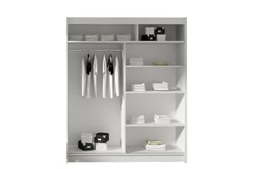 Presto Garderobe 150 cm i Malet Træ - Sort - Opbevaring - Tøjopbevaring - Garderobeskabe