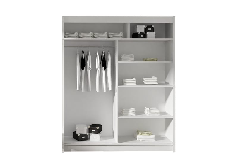 Presto Garderobe 58x150 cm - Sort - Opbevaring - Tøjopbevaring - Garderobeskabe