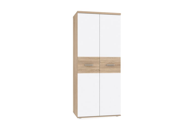 Priesmeyer garderobe 80x189 cm - Brun / hvid - Opbevaring - Tøjopbevaring - Garderobeskabe