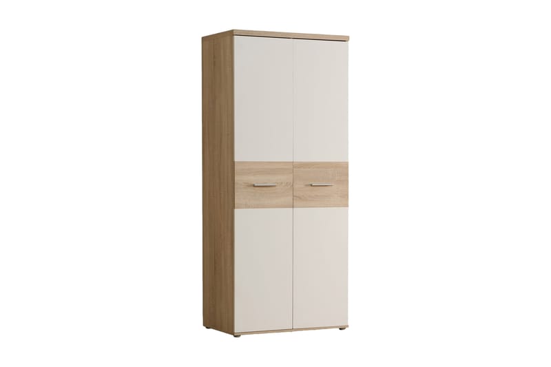 Priesmeyer garderobe 80x189 cm - Brun / hvid - Opbevaring - Tøjopbevaring - Garderobeskabe