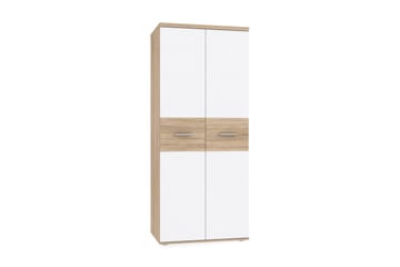 Priesmeyer garderobe 80x189 cm - Brun / hvid - Opbevaring - Tøjopbevaring - Garderobeskabe