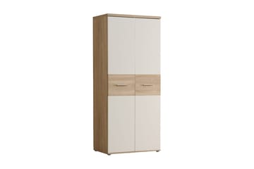 Priesmeyer garderobe 80x189 cm - Brun / hvid - Opbevaring - Tøjopbevaring - Garderobeskabe