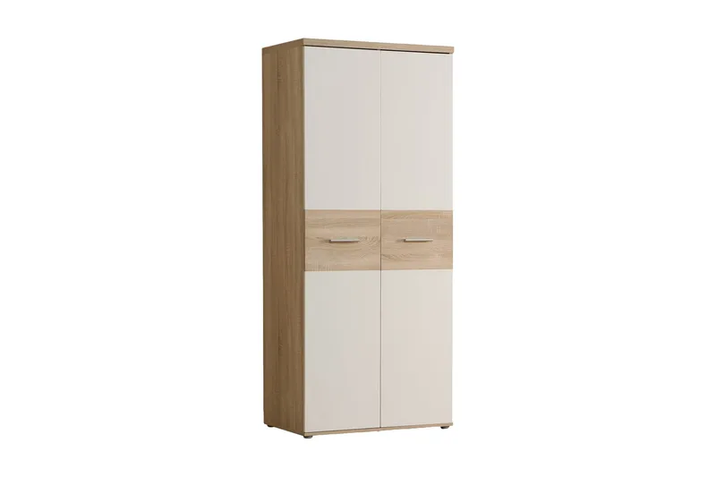 Priesmeyer garderobe 80x189 cm - Brun / hvid - Opbevaring - Tøjopbevaring - Garderobeskabe