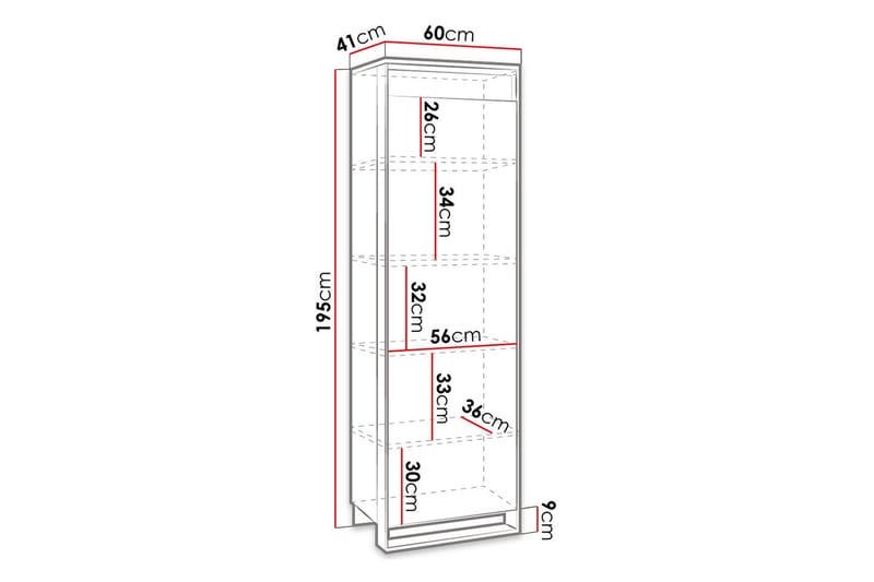 Quant Garderobe 41x60 cm - Eg/Sort - Opbevaring - Tøjopbevaring - Garderobeskabe