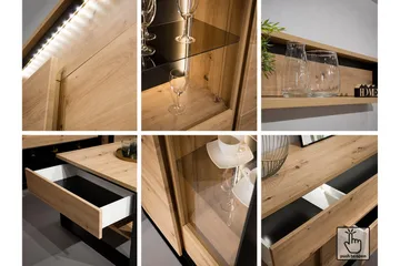 Quant Garderobe 50x95 cm - Eg/Sort - Opbevaring - Tøjopbevaring - Garderobeskabe