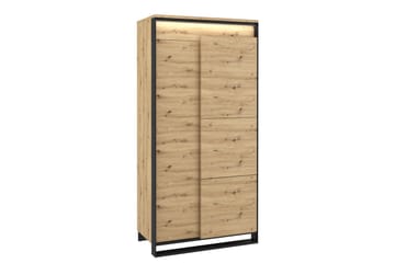 Quant Garderobe 50x95 cm - Eg/Sort - Opbevaring - Tøjopbevaring - Garderobeskabe