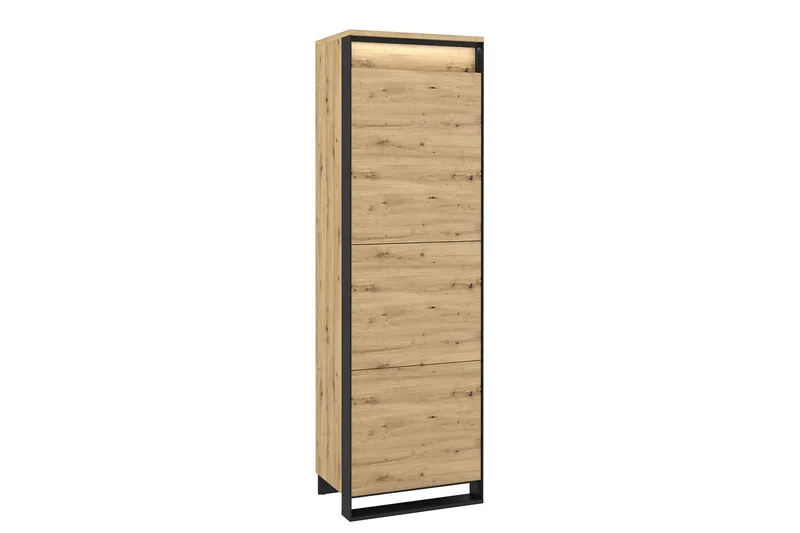 Quant Garderobe med Opbevaring 41 cm i Malet Træ, Sort|Brun