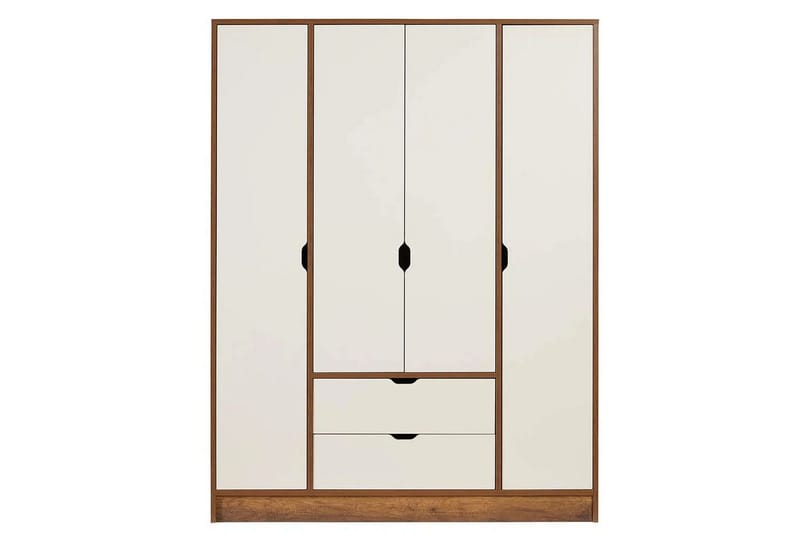 Ranko Garderobeskab 140x182 cm - Multifarvet - Opbevaring - Tøjopbevaring - Garderobeskabe