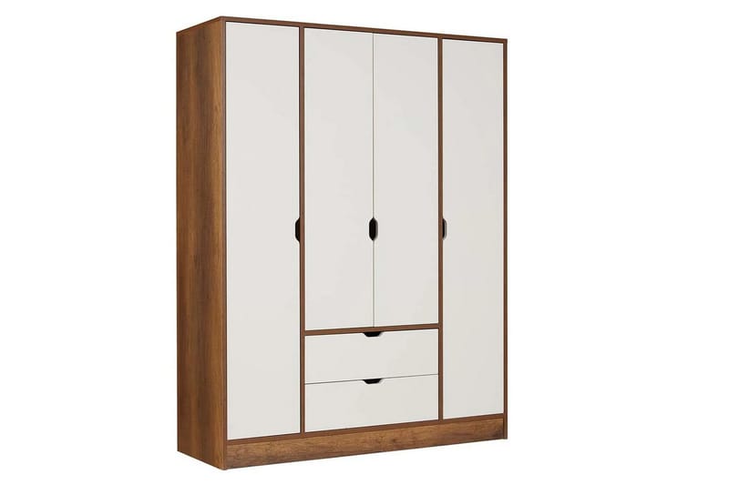 Ranko Garderobeskab 140x182 cm - Multifarvet - Opbevaring - Tøjopbevaring - Garderobeskabe