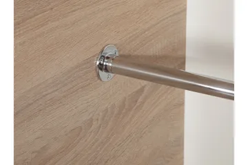 Rejasia Garderobe med Spejl 120 cm - Hvid - Opbevaring - Tøjopbevaring - Garderobeskabe
