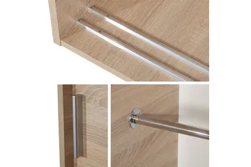 Rejasia Garderobe med Spejl 120 cm - Hvid - Opbevaring - Tøjopbevaring - Garderobeskabe