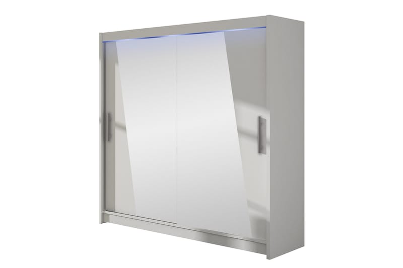 Rilievo Garderobe Med Spejl 180x215 cm, Hvid