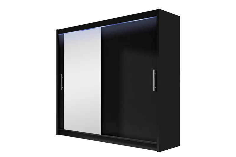 Rilievo Garderobe Med Spejl 180x215 cm - Opbevaring - Tøjopbevaring - Garderobeskabe