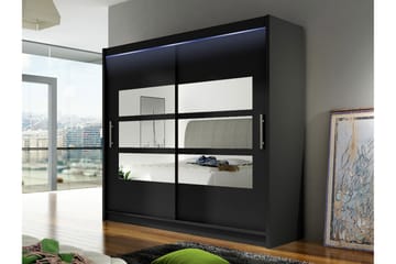 Rilievo Garderobe Med Spejl 180x215 cm - Opbevaring - Tøjopbevaring - Garderobeskabe
