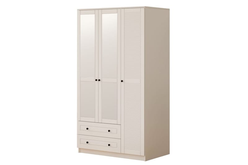 Rynric Garderobe 105x184 cm, Mat Hvid