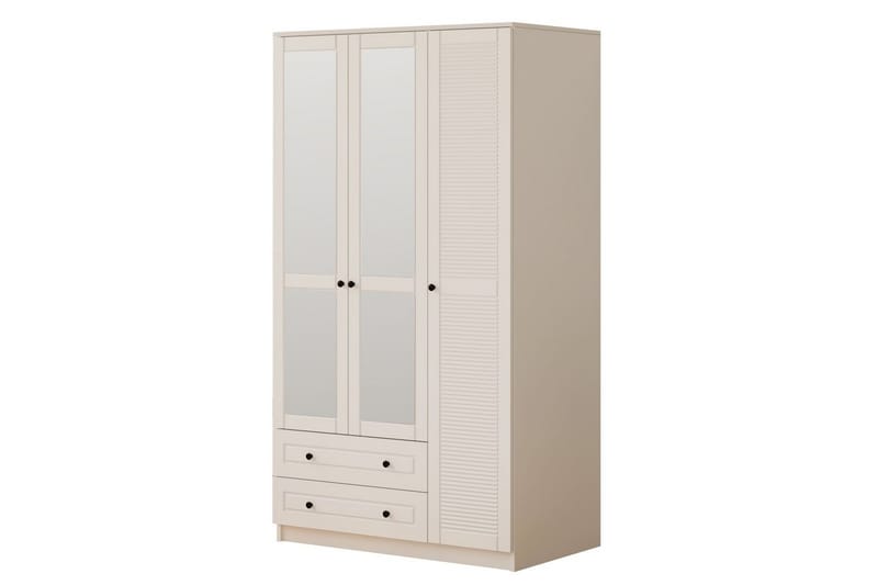 Rynric Garderobe 105x210 cm, Mat Hvid