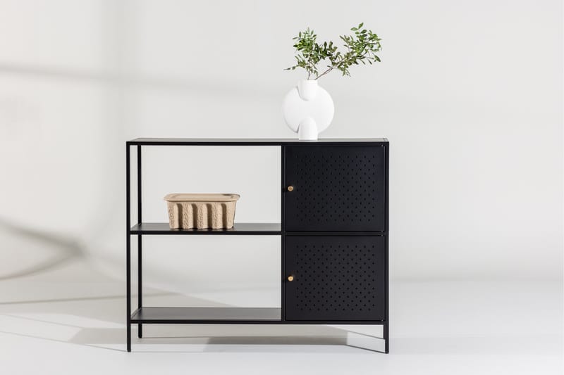 Salta Garderobe 100x75 cm - Sort - Opbevaring - Opbevaringsmøbler - Skænke & sideboards