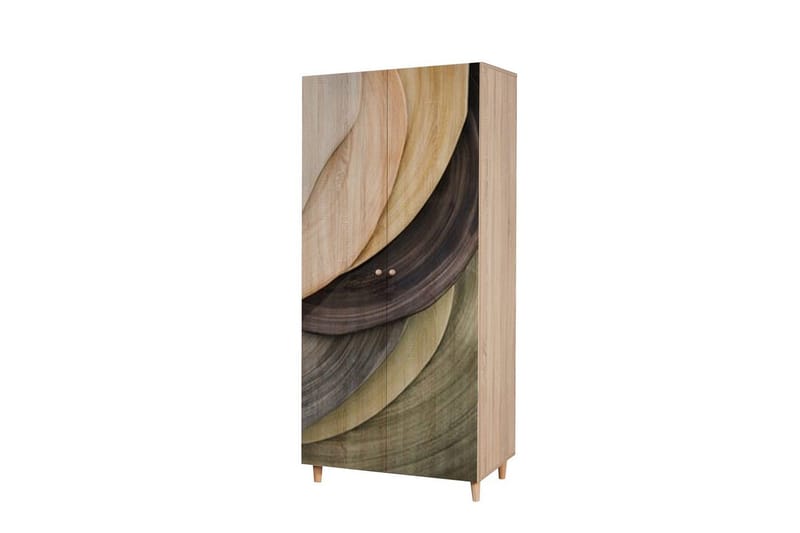 Selalesi Garderobe 90x192 cm - Natur - Opbevaring - Tøjopbevaring - Garderobeskabe - Garderobeskab & klædeskab