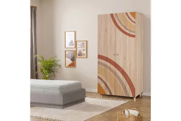 Selalesi Garderobe 90x192 cm - Natur - Opbevaring - Tøjopbevaring - Garderobeskabe - Garderobeskab & klædeskab
